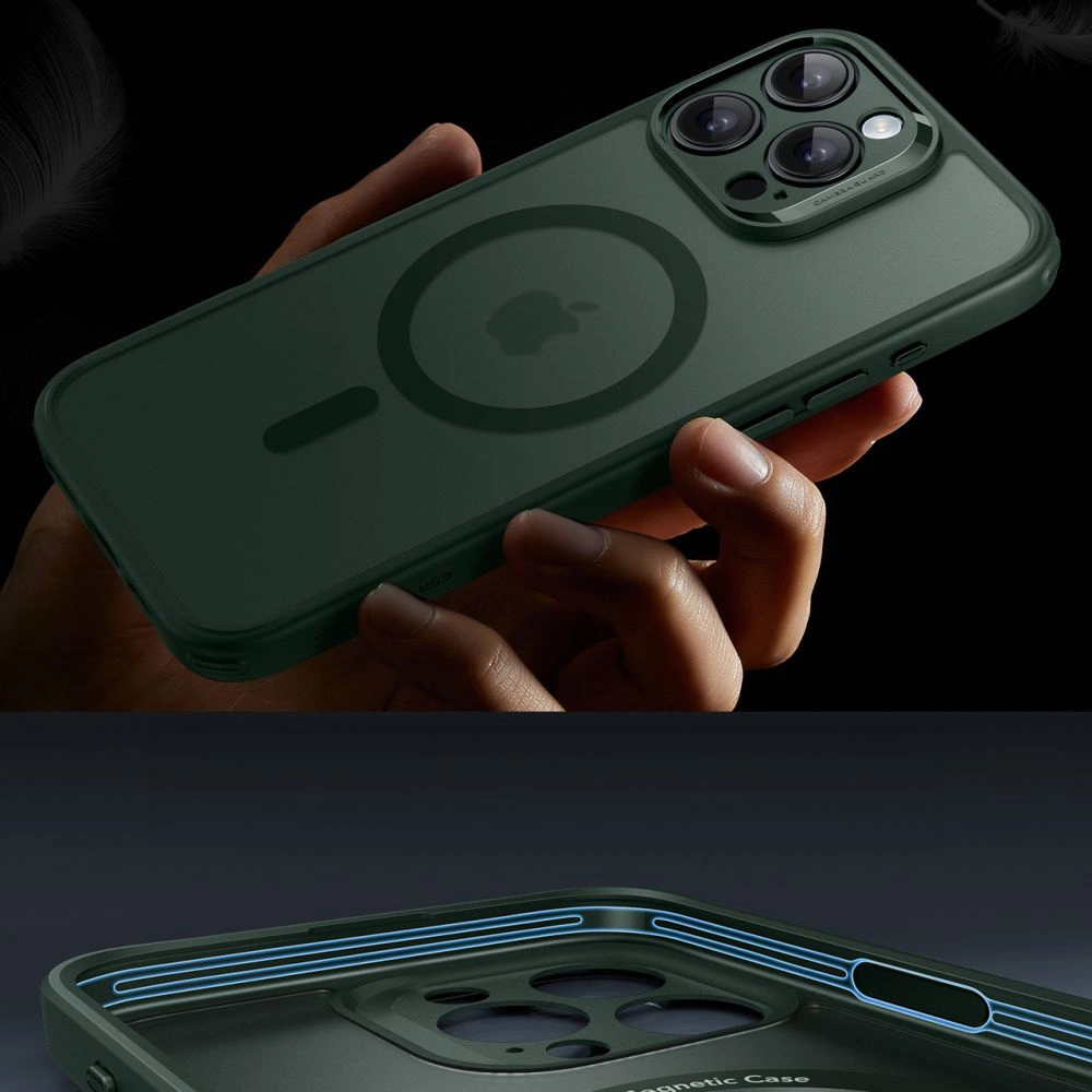 ESR Classic Pro Set Halolock MagSafe iPhone 16 Pro Case - Greeneng
