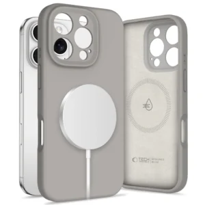 Tech-Protect Liquid Silicone MagSafe Case for iPhone 16 Pro Max - Blackeng