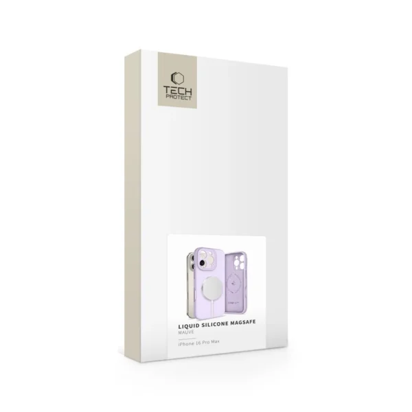 Tech-Protect Liquid Silicone MagSafe Case for iPhone 16 Pro Max - Purpleeng