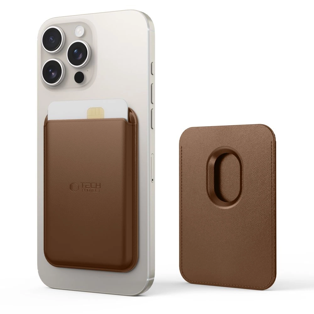 Tech-Protect MagWallet Magsafe case - browneng