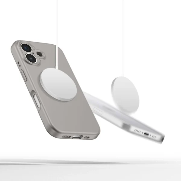 Tech-Protect Liquid Silicone MagSafe iPhone 16 Case - Grayeng