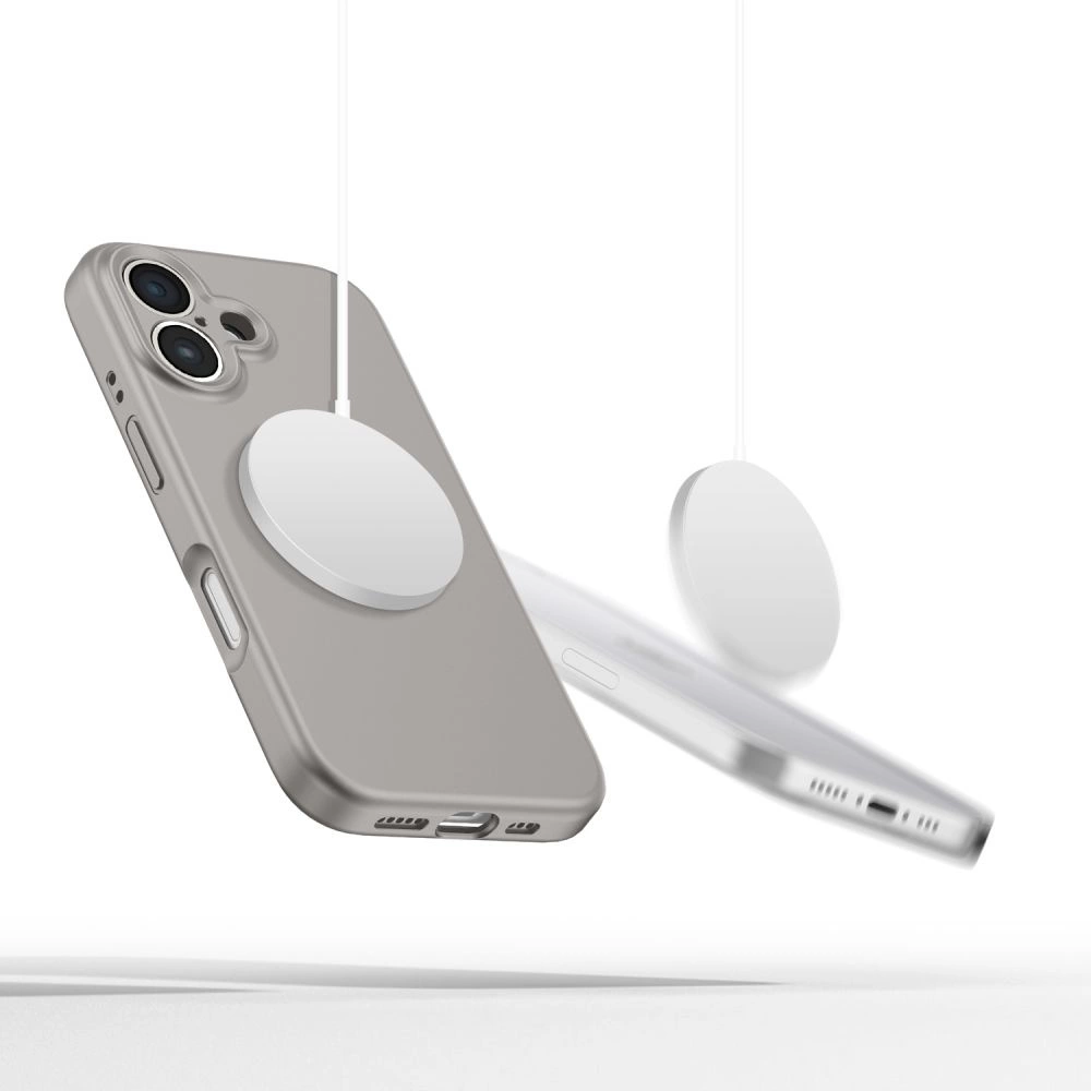 Tech-Protect Liquid Silicone MagSafe iPhone 16 Case - Grayeng