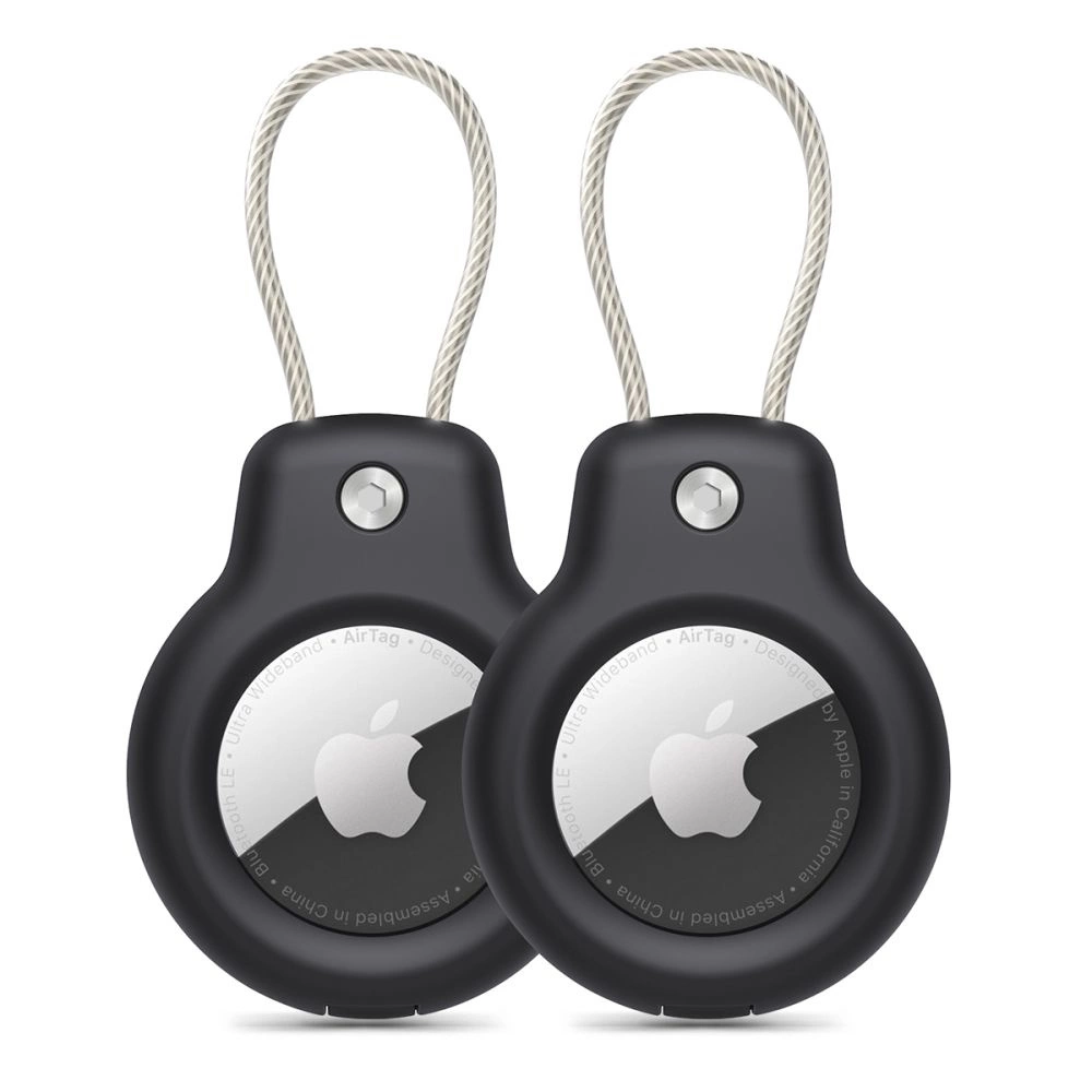 Tech-Protect Rough Vein 2-pack case for Apple AirTag - blackeng