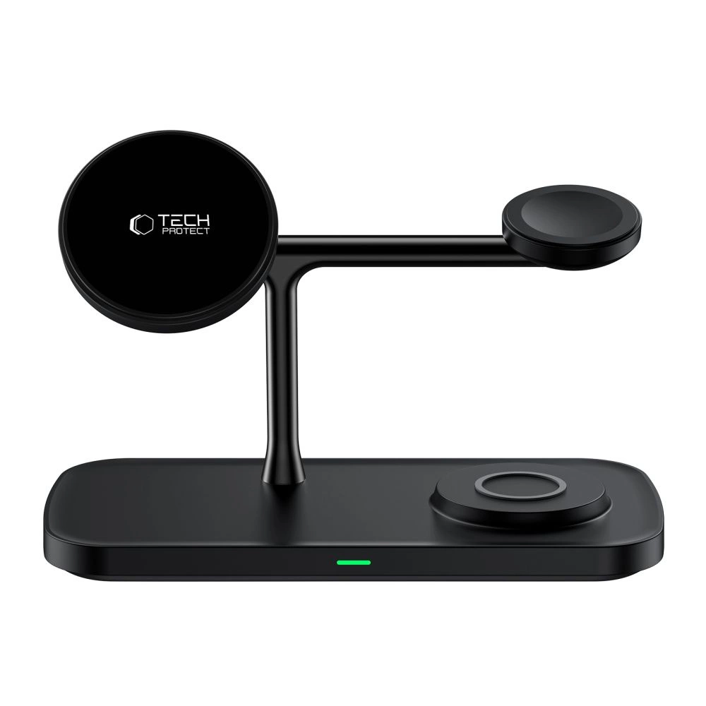 Tech-Protect QI15W-A45 3in1 Wireless Charger with MagSafe for Apple Devices - Blackeng
