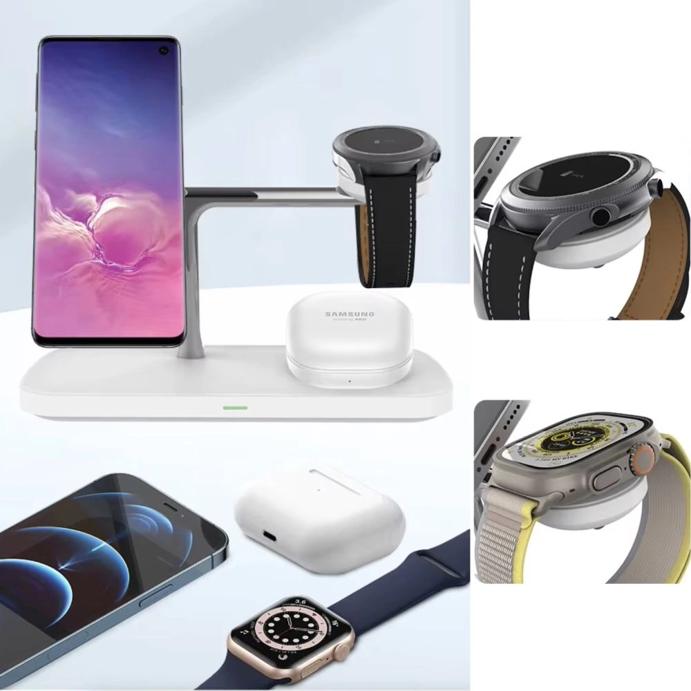 Tech-Protect QI15W-A45 3in1 Wireless Charger with MagSafe for Apple Devices - Whiteeng