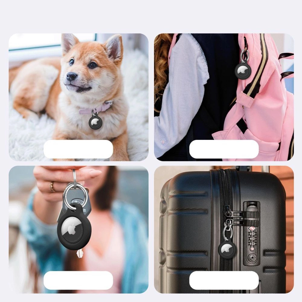 Tech-Protect Rough 2-pack case for Apple AirTag - blackeng