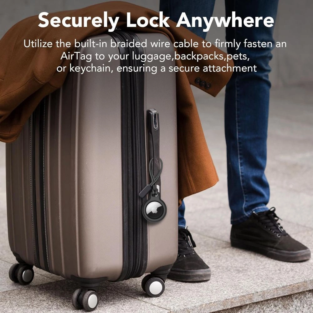Tech-Protect Rough 2-pack case for Apple AirTag - blackeng