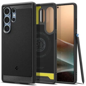 Spigen Rugged Armor Mag Case for Samsung Galaxy S25 Ultra - Blackeng