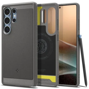 Spigen Rugged Armor Mag MagSafe Case for Samsung Galaxy S25 - Grayeng