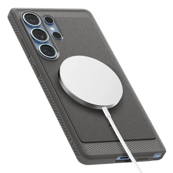 Spigen Rugged Armor Mag MagSafe Case for Samsung Galaxy S25 - Grayeng