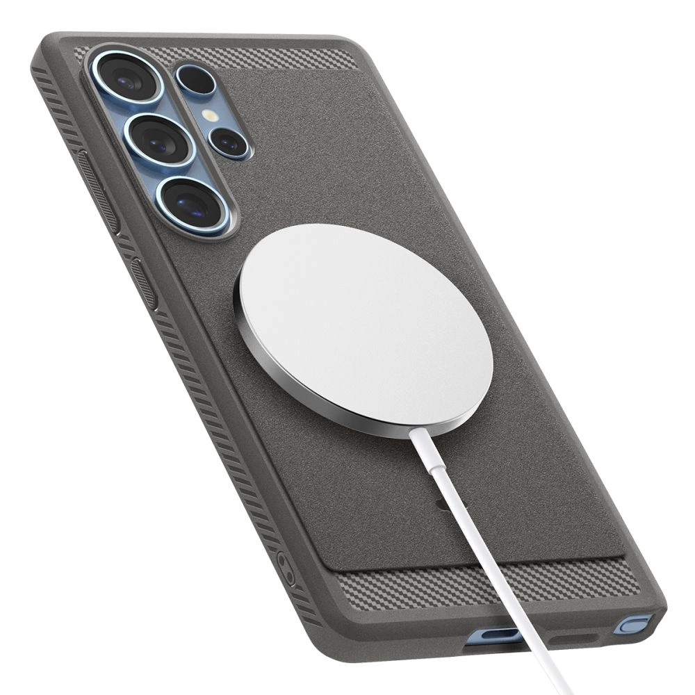 Spigen Rugged Armor Mag MagSafe Case for Samsung Galaxy S25 - Grayeng