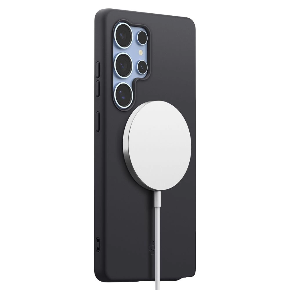 Spigen Silicone Fit Mag Case for Samsung Galaxy S25 Ultra - Blackeng