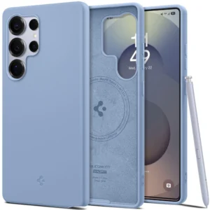Spigen Silicone Fit Mag Case for Samsung Galaxy S25 Ultra - Blueeng