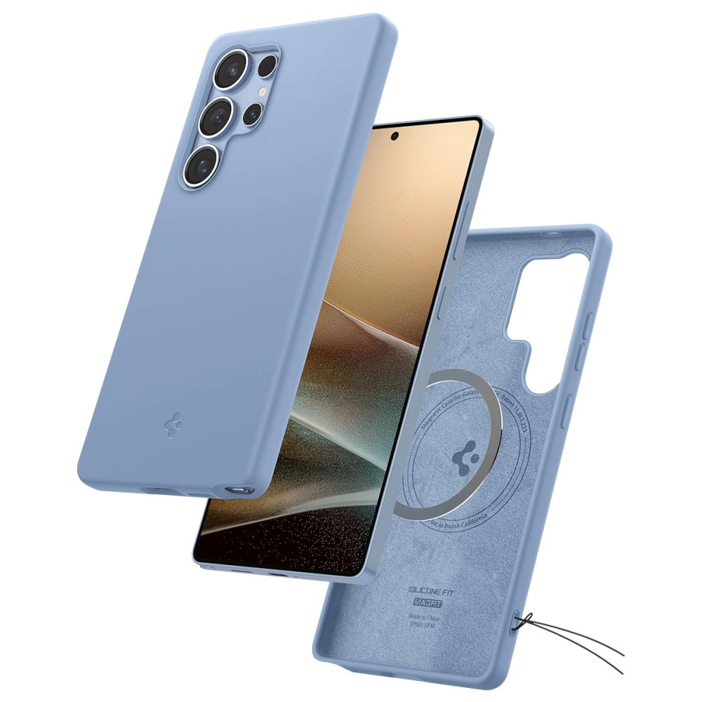 Spigen Silicone Fit Mag Case for Samsung Galaxy S25 Ultra - Blueeng