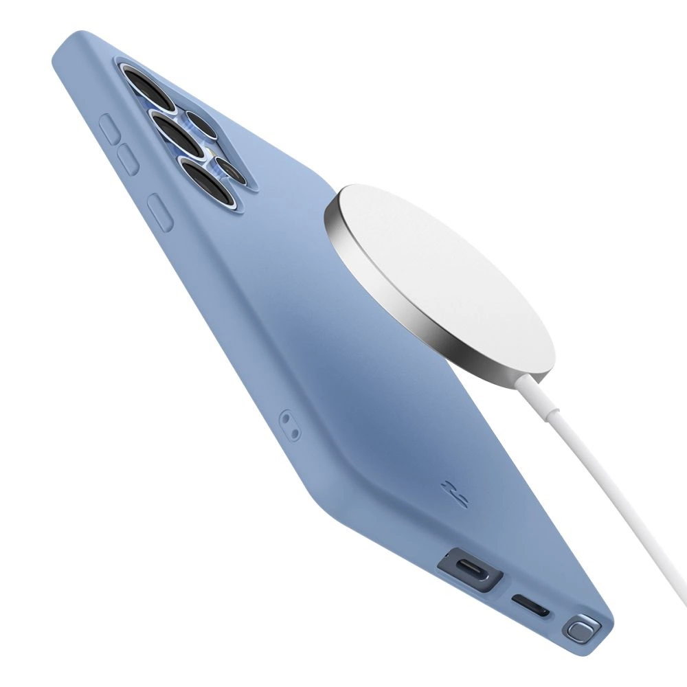 Spigen Silicone Fit Mag Case for Samsung Galaxy S25 Ultra - Blueeng