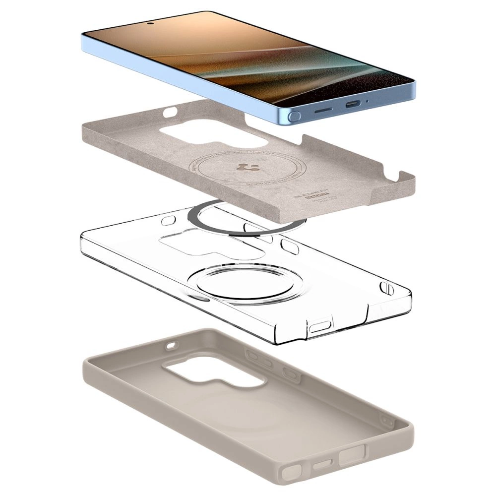 Spigen Silicone Fit Mag case for Samsung Galaxy S25Ultra - titaniumeng