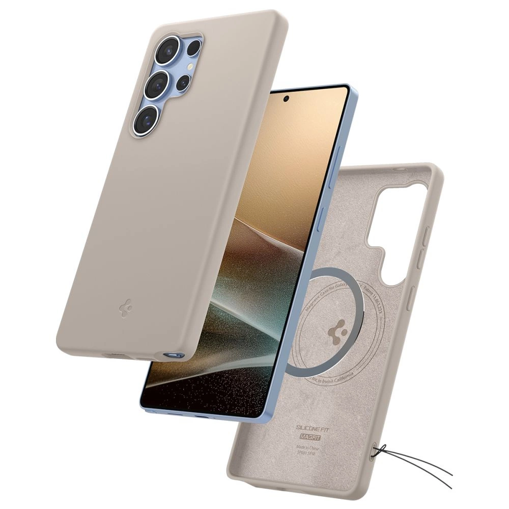 Spigen Silicone Fit Mag case for Samsung Galaxy S25Ultra - titaniumeng