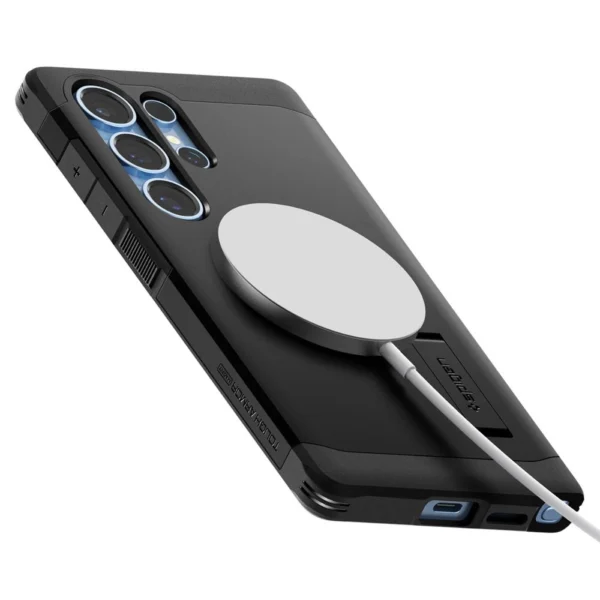 Spigen Tough Armor MagSafe Case for Samsung Galaxy S25 Ultra - Blackeng