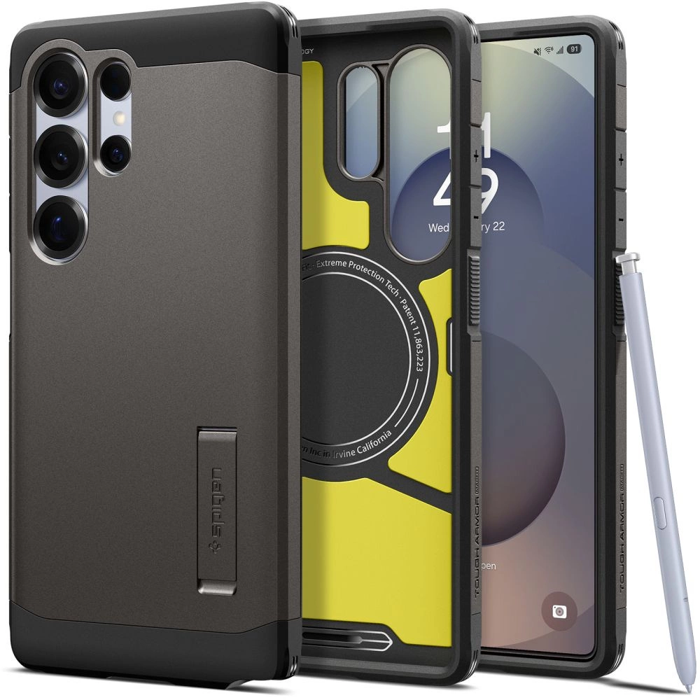 Spigen Tough Armor MagSafe Case for Samsung Galaxy S25 Ultra - Grayeng