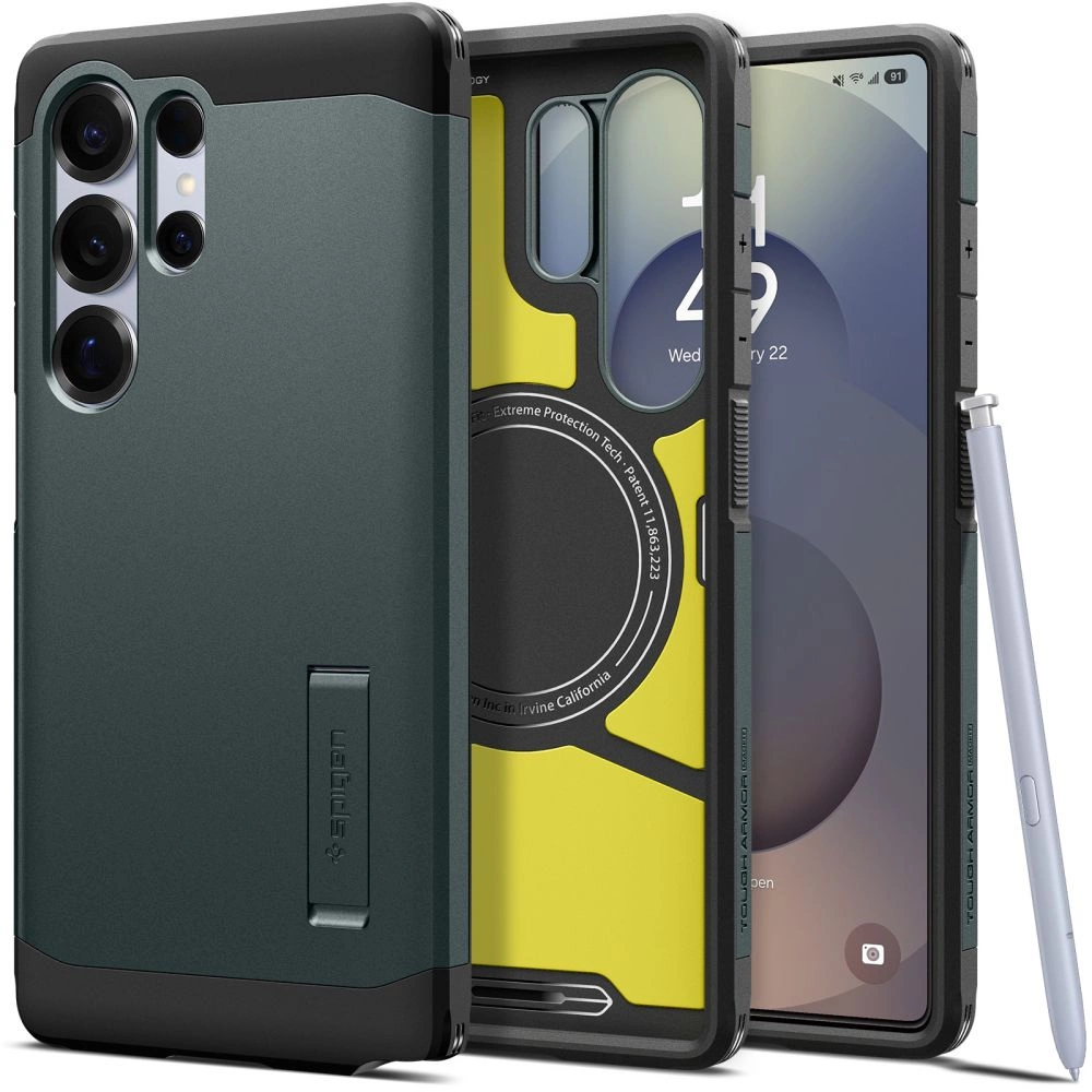Spigen Tough Armor MagSafe Case for Samsung Galaxy S25 Ultra - Greeneng