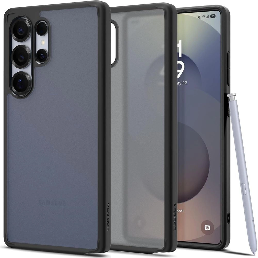 Spigen Ultra Hybrid Case for Samsung Galaxy S25 Ultra - Blackeng