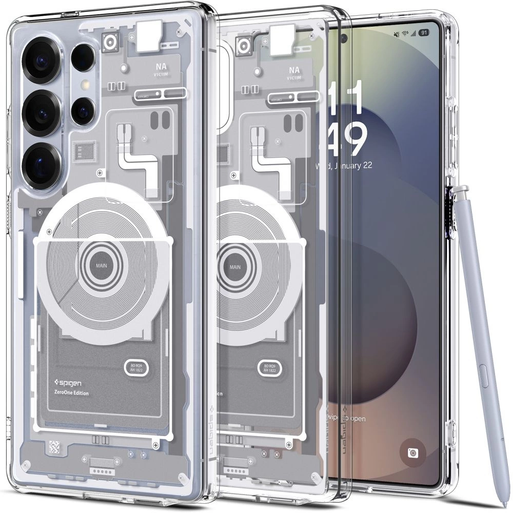 Spigen Ultra Hybrid Mag Case for Samsung Galaxy S25 Ultra Zero One - Whiteeng