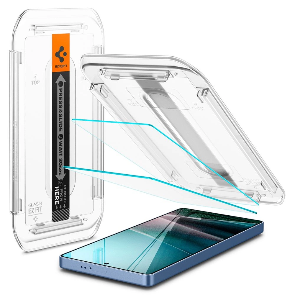 Spigen Glas.tR EZ FIT 2-pack tempered glass for Samsung Galaxy S25 Ultra - transparenteng