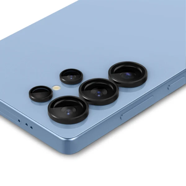 Spigen Optik Pro GLAS.TR EZ FIT 2-pack Camera Cover for Samsung Galaxy S25 Ultra - Blackeng
