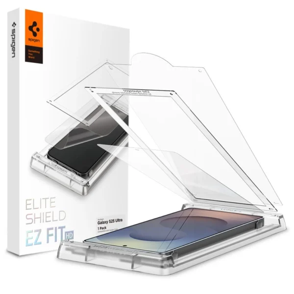 Spigen Elite Shield EZ FIT Hybrid Glass for Samsung Galaxy S25 Ultra - Transparenteng