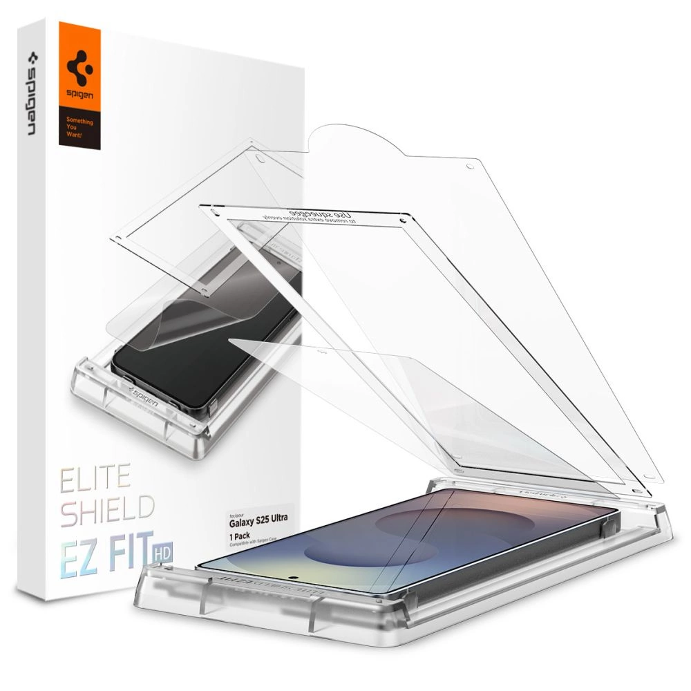 Spigen Elite Shield EZ FIT Hybrid Glass for Samsung Galaxy S25 Ultra - Transparenteng