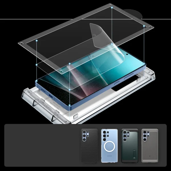 Spigen Elite Shield EZ FIT Hybrid Glass for Samsung Galaxy S25 Ultra - Transparenteng