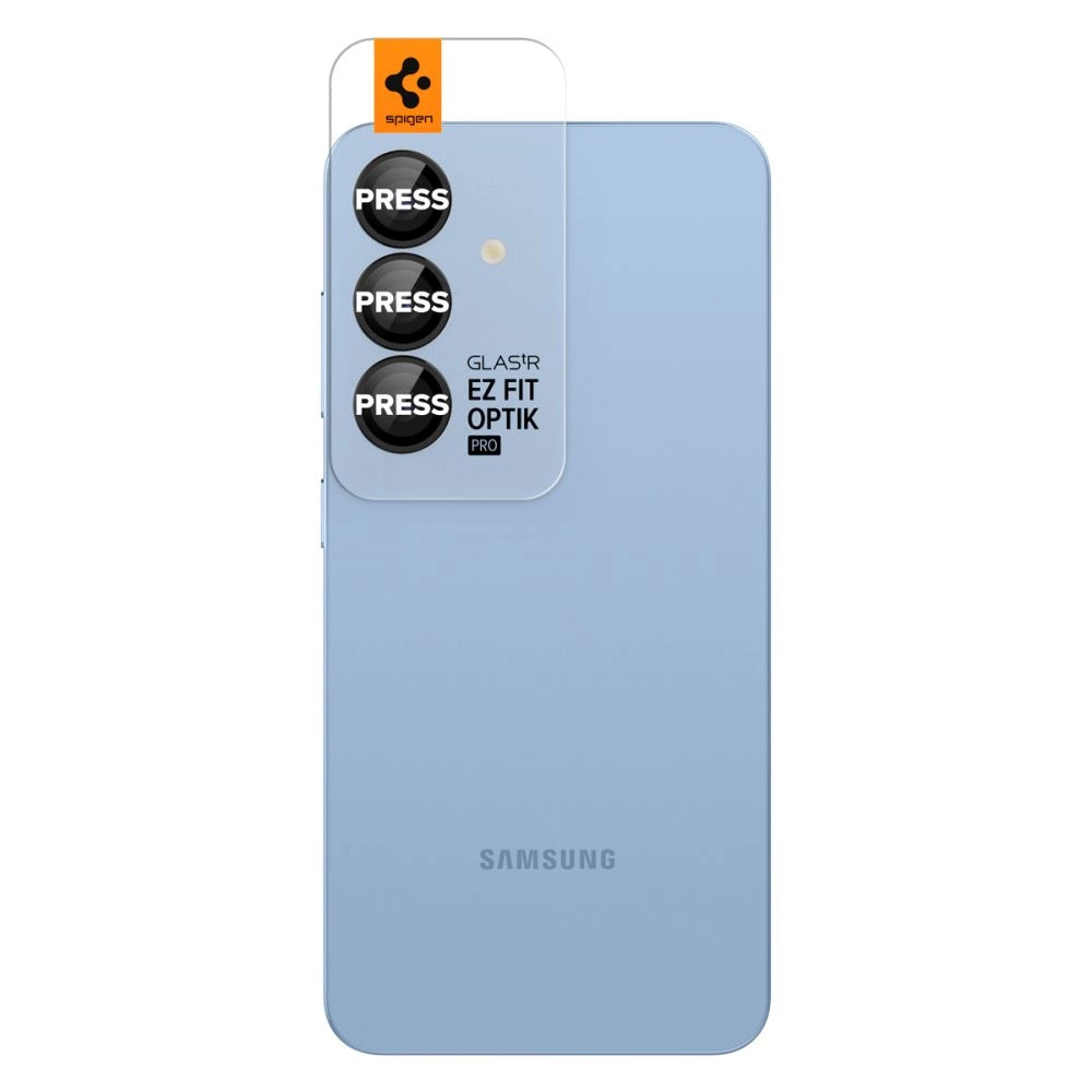 Spigen Optik Pro GLAS.TR EZ FIT 2-pack Camera Cover for Samsung Galaxy S25+ - Blackeng