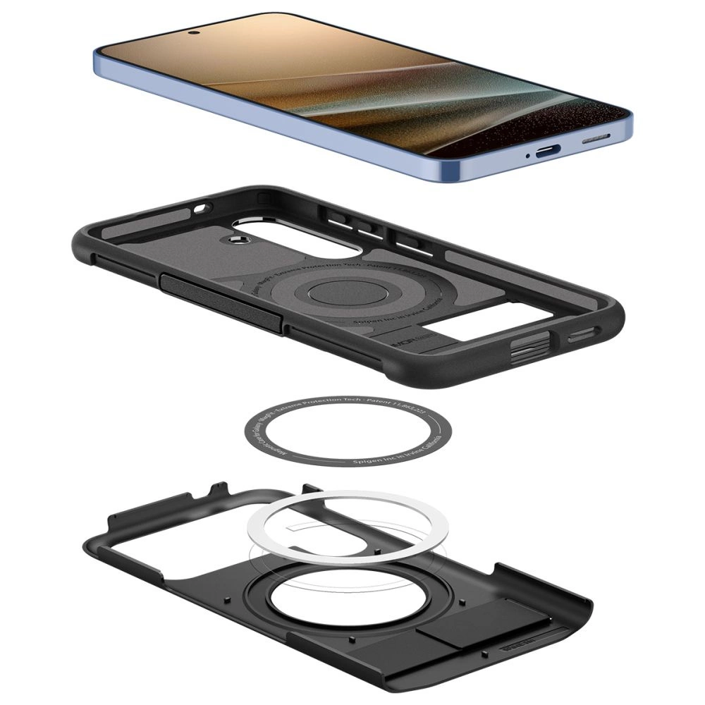 Spigen Slim Armor Mag MagSafe Case for Samsung Galaxy S25 - Blackeng