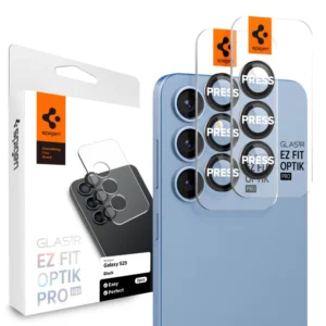 Spigen Optik Pro GLAS.TR EZ FIT 2-pack Camera Cover for Samsung Galaxy S25 - Blackeng