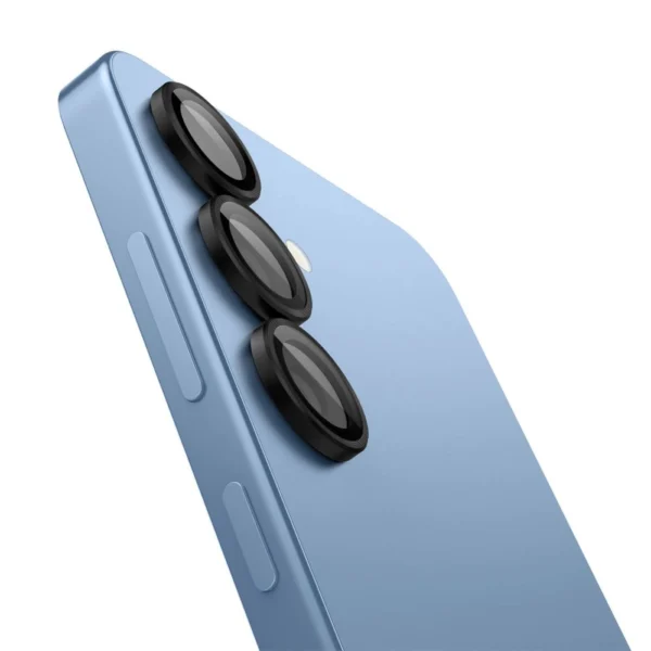 Spigen Optik Pro GLAS.TR EZ FIT 2-pack Camera Cover for Samsung Galaxy S25 - Blackeng