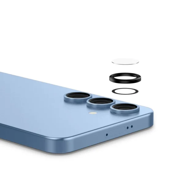 Spigen Optik Pro GLAS.TR EZ FIT 2-pack Camera Cover for Samsung Galaxy S25 - Blackeng