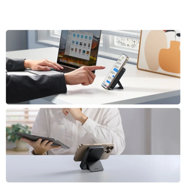 Joyroom JR-PBM11 Powerbank 10000mAh 22.5W Qi2, MagSafe compatible, with stand - blackeng