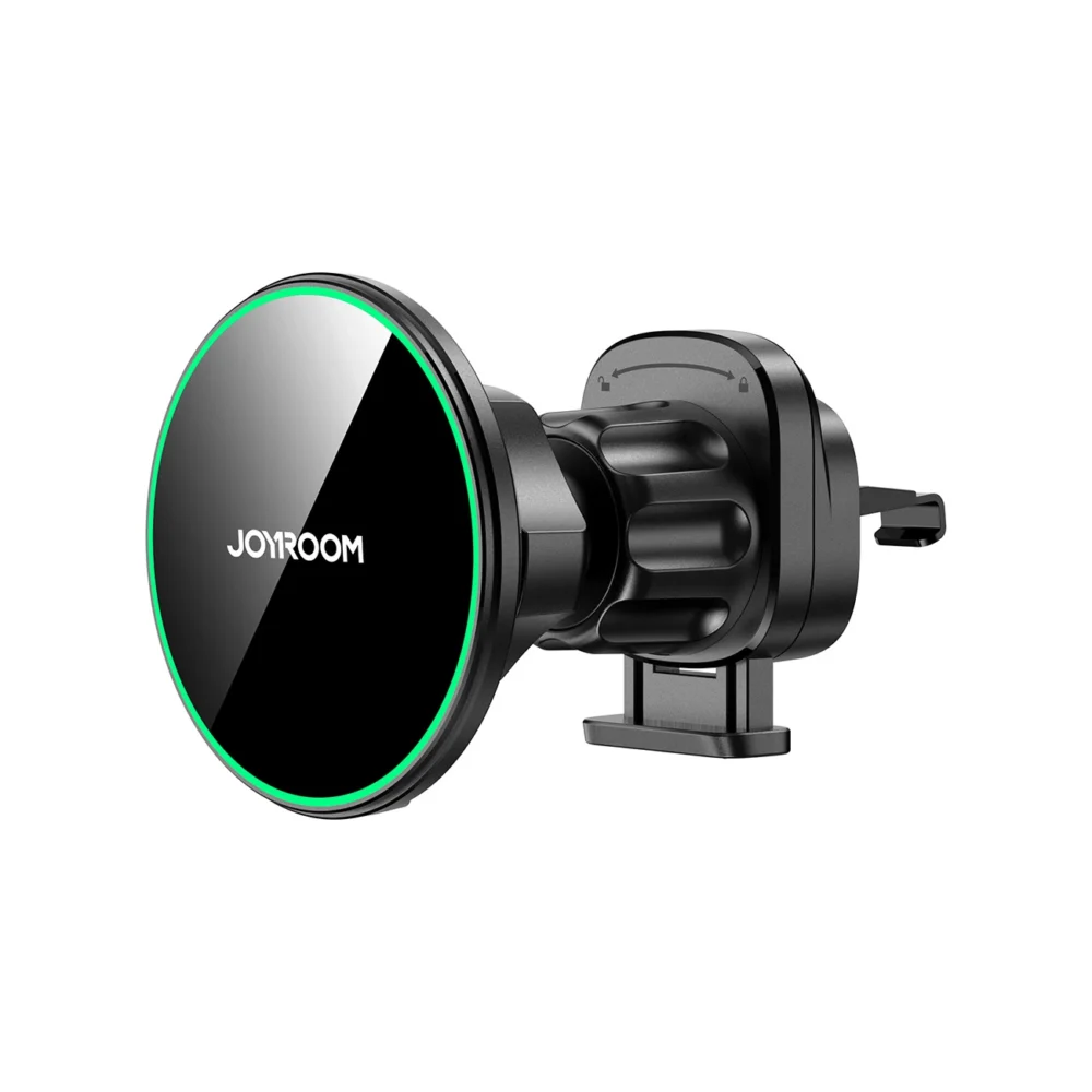 Joyroom JR-ZS412 holder with Qi2 15W charger, car, for air vent - blackeng