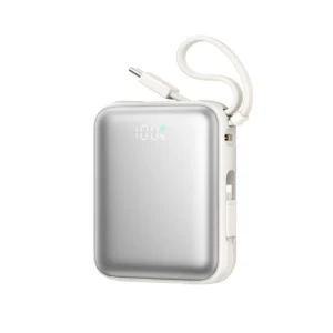 Joyroom JR-PBF27 10000mAh 22.5W Powerbank with Built-in USB-C and Lightning Cables - Whiteeng
