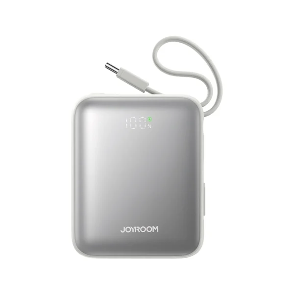 Joyroom JR-PBF27 10000mAh 22.5W Powerbank with Built-in USB-C and Lightning Cables - Whiteeng