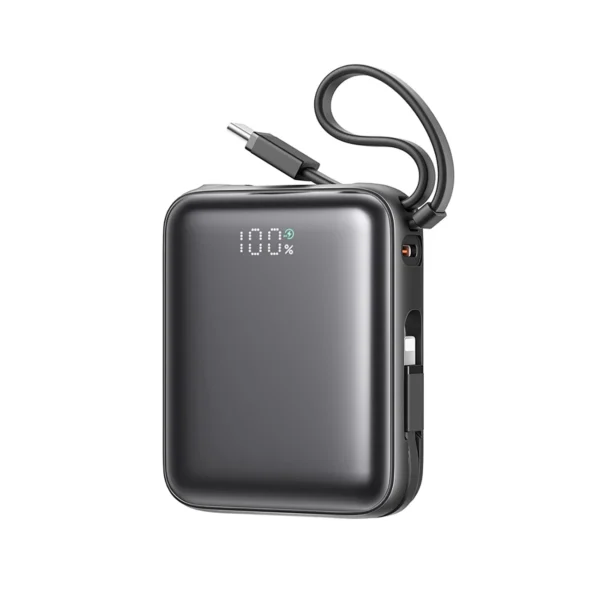 Joyroom JR-PBF27 10000mAh 22.5W Powerbank with Built-in USB-C and Lightning Cables - Blackeng