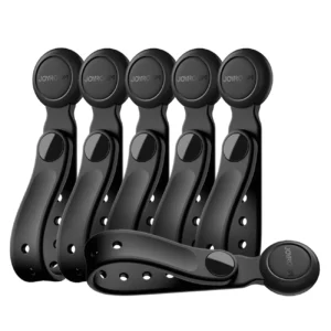 Joyroom JR-ZS422 Silicone Cable Tie with Magnet, Set of 6 - Blackeng