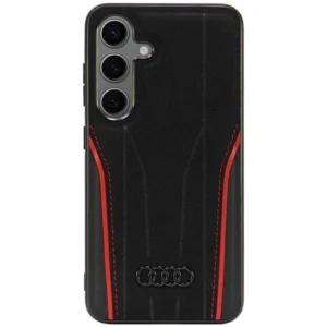Audi Genuine Leather MagSafe S24 S921 black-red hardcase AU-TPUPCS24-R8/D3-RDeng