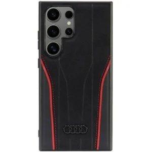 Audi Genuine Leather MagSafe S24 Ultra S928 black-red hardcase AU-TPUPCS24U-R8/D3-RDeng