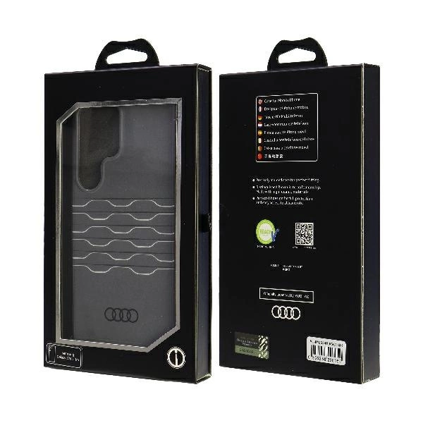 Audi IML Geometric Pattern Case S24 Ultra S928 black/black hardcase AU-IMLS24U-A6/D3-BKeng
