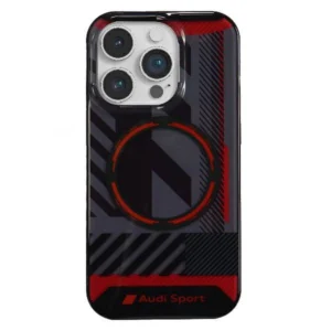 Audi IML Sport MagSafe Case iPhone 14 Pro 6.1" black/black hardcase AU-IMLMIP14P-RSQ/D2-BKeng