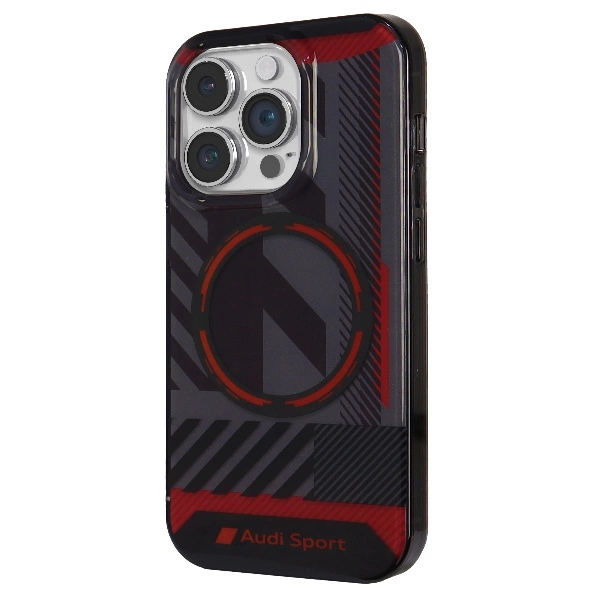 Audi IML Sport MagSafe Case iPhone 14 Pro 6.1" black/black hardcase AU-IMLMIP14P-RSQ/D2-BKeng