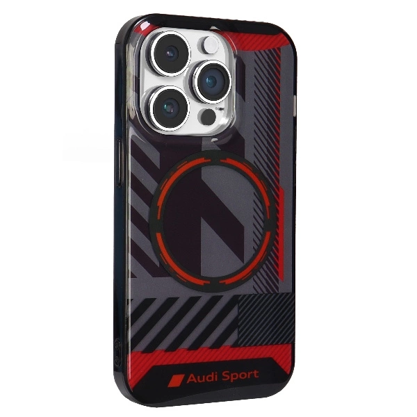 Audi IML Sport MagSafe Case iPhone 14 Pro 6.1" black/black hardcase AU-IMLMIP14P-RSQ/D2-BKeng