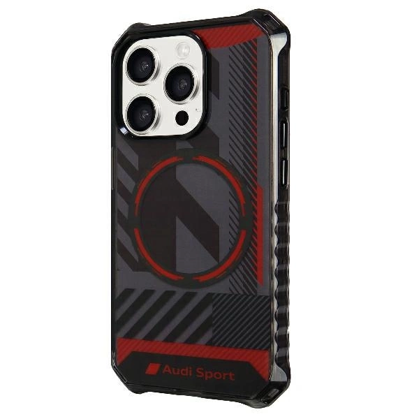 Audi IML Sport MagSafe Case iPhone 15 Pro Max 6.7" black/black hardcase AU-IMLMIP15PM-RSQ/D2-BKeng