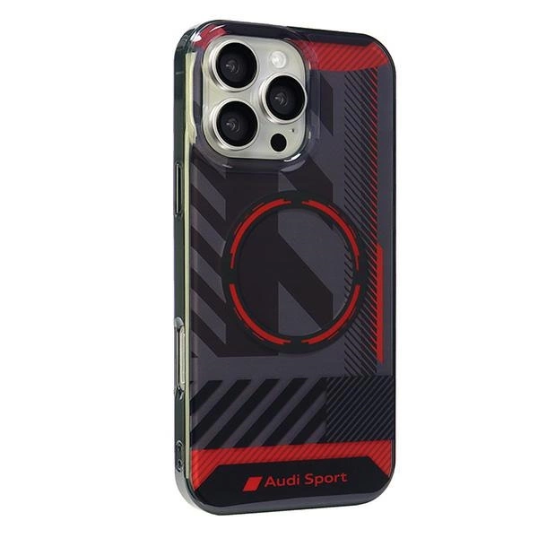 Audi IML Sport MagSafe iPhone 16 Pro Max 6.9" black/black hardcase AUS-IMLMIP16PM-RSQ/D2-BKeng